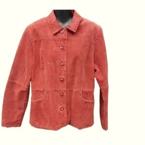 Relativity Med soft suede leather red/clay color leather lacing gives western